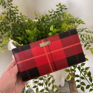 kate spade plaid wallet